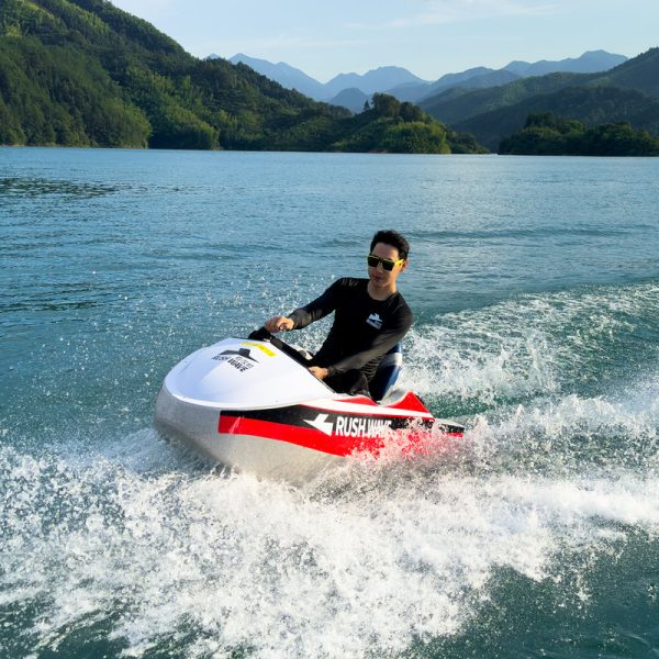 RUSHWAVE Boat Jetski Mini Electric Boat Lithium Battery High Speed Water Entertainment Surfboard Mini Speed Boat