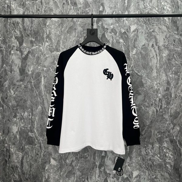 Chrome Hearts Men's White and Black T-shirt
