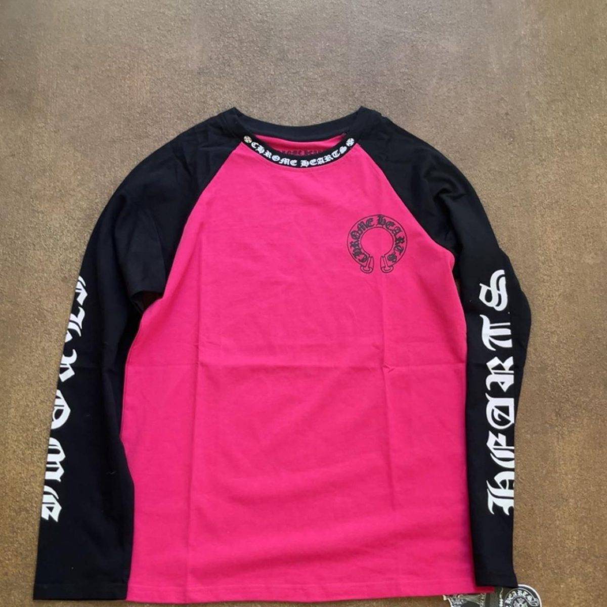 Chrome Hearts Men's Pink and Black Shirt - Image 1