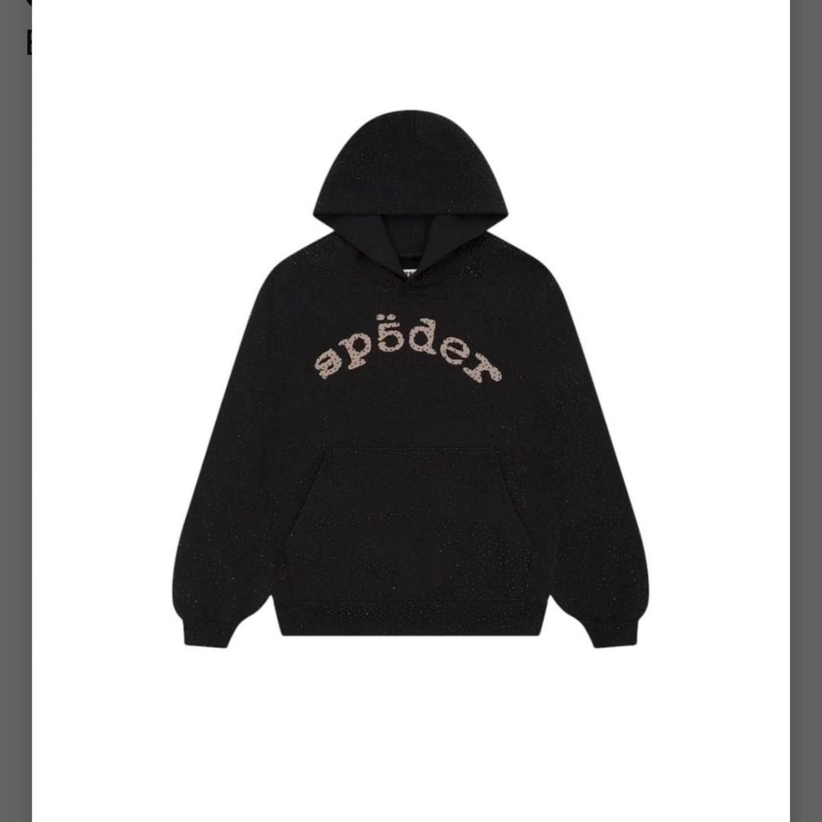 Spider Worldwide Men's Black and Navy Hoodie - Image 3