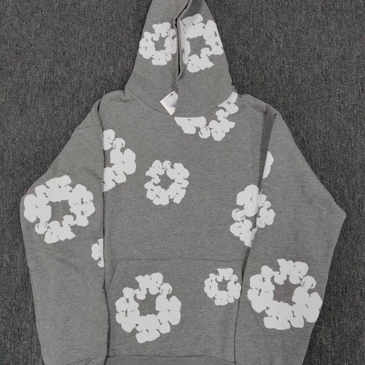 Denim Tears Men's Grey and White Hoodie - Image 1