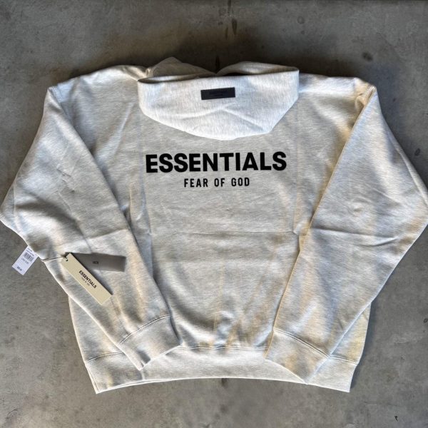Fear of God Men's Grey and Black Hoodie