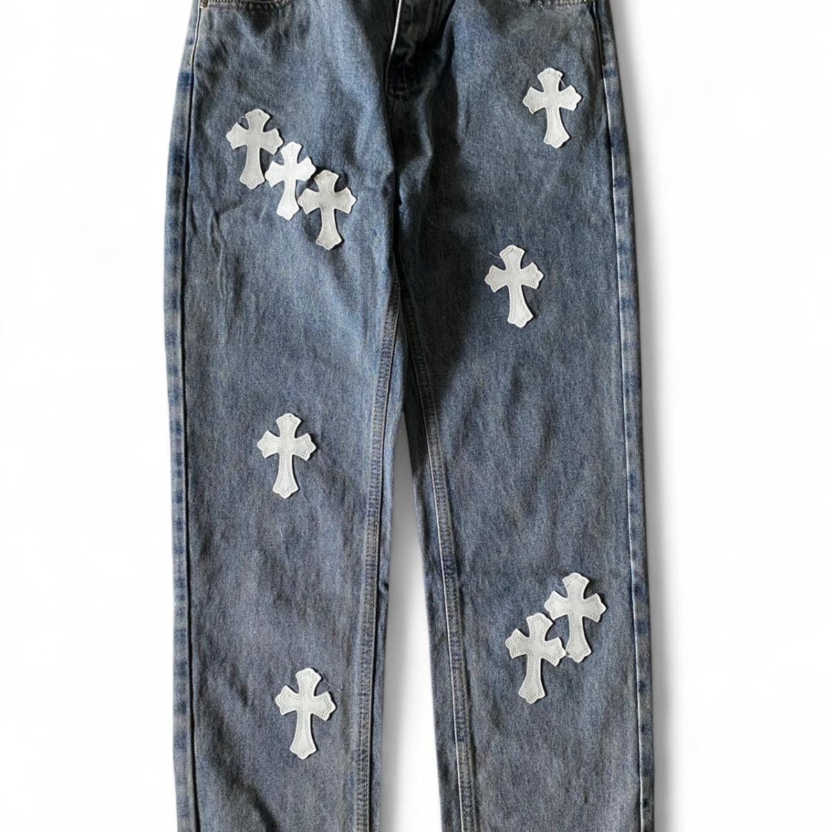 Men's Blue and Navy Jeans - Image 1