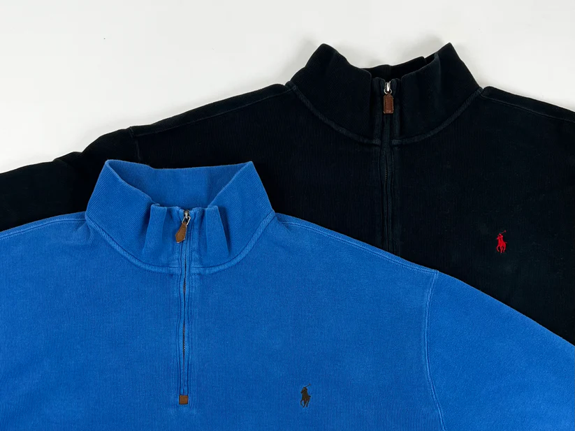 1 Oversized Ralph Lauren Quarter Zip Sweaters - Image 1