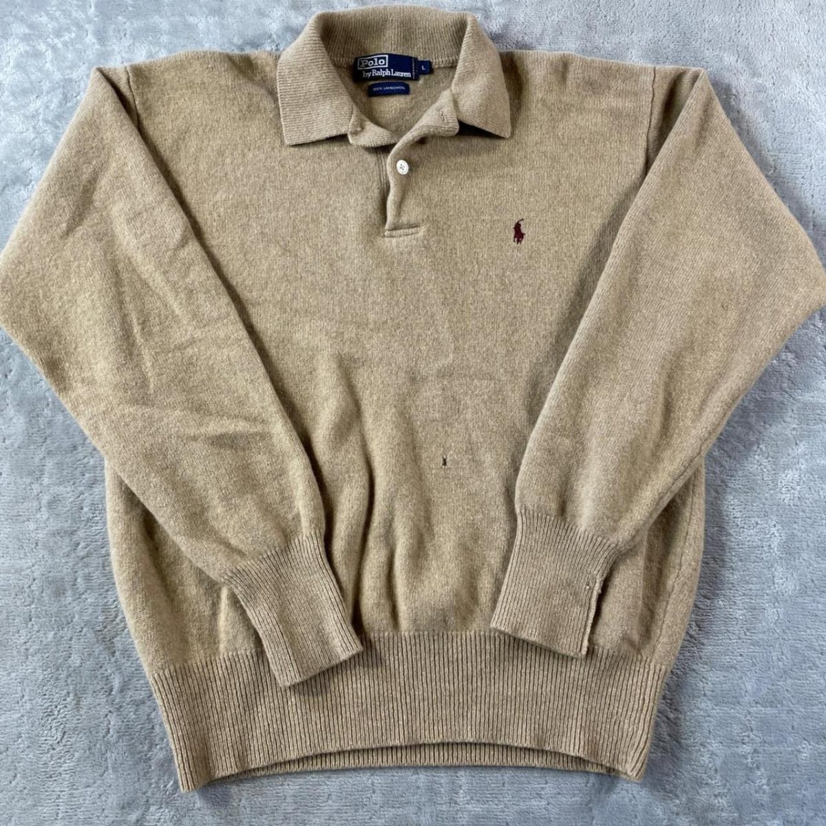 Polo Ralph Lauren Men's Tan and Brown Jumper - Image 1
