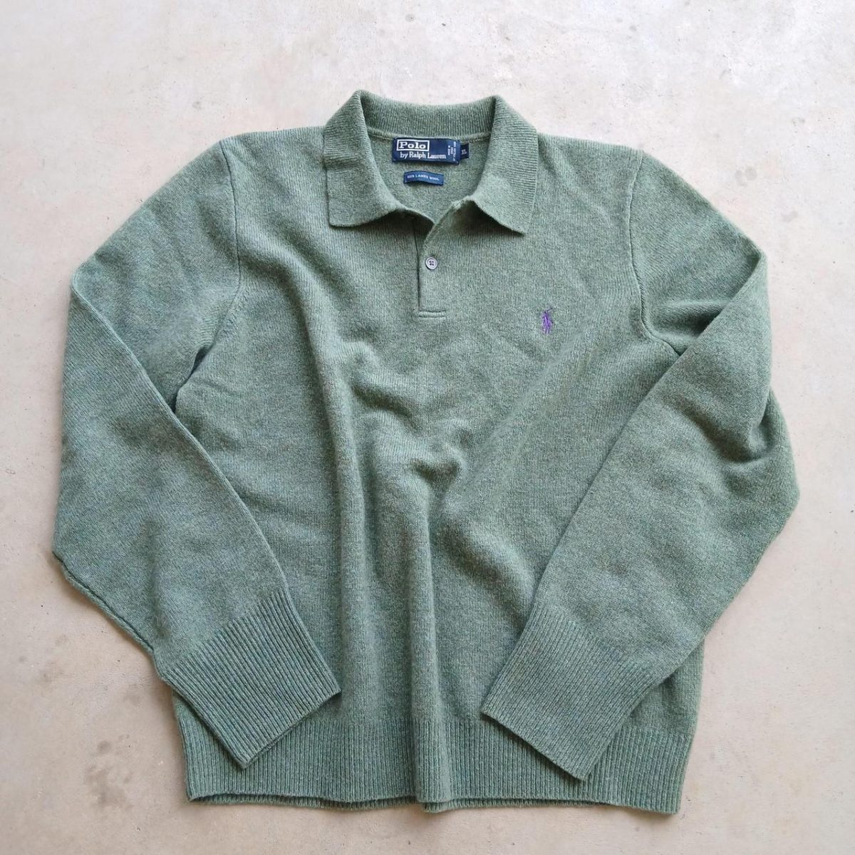 Polo Ralph Lauren Men's Green and Khaki Polo-shirts - Image 1