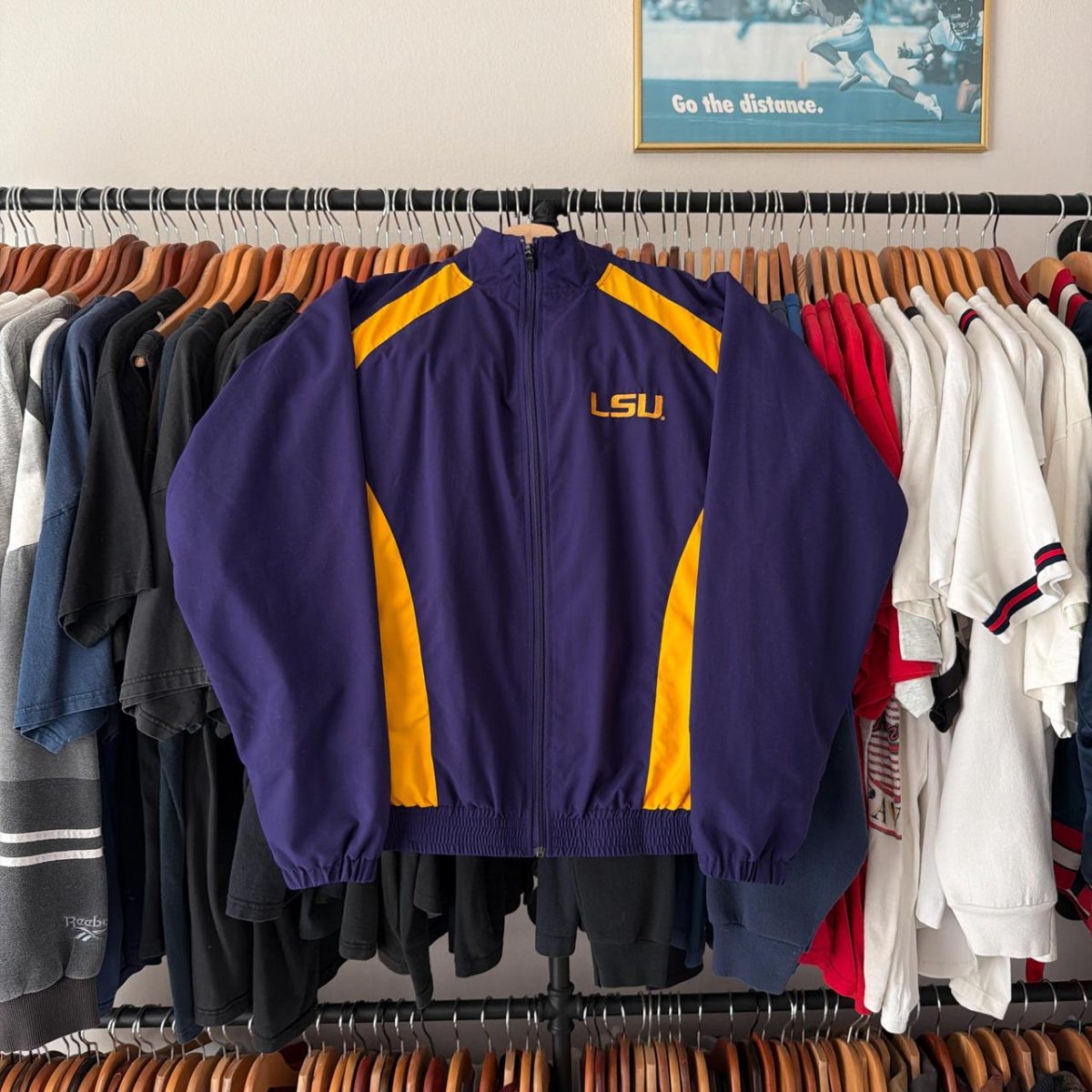 Russell Athletic Men's Purple and Yellow Jacket - Image 1