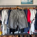 Southpole Men's Grey and Black Shorts