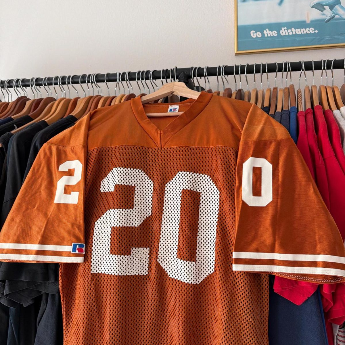 Russell Athletic Men's Orange and White Top - Image 4