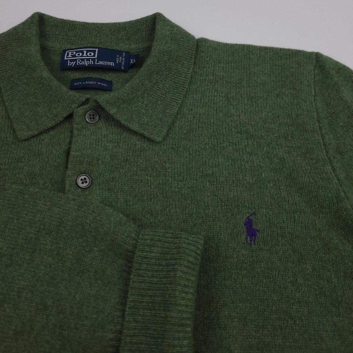 Polo Ralph Lauren Men's Green Jumper - Image 3