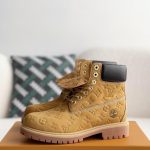 Louis Vuitton Men's Tan and Brown Boots