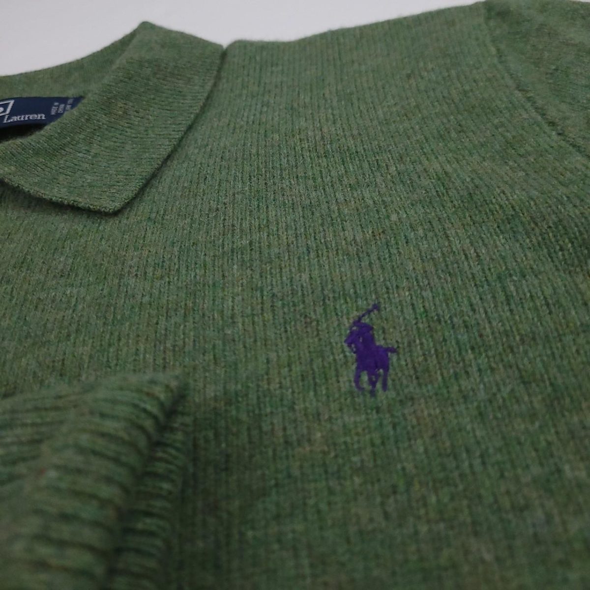 Polo Ralph Lauren Men's Green Jumper - Image 5