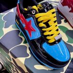 BAPE Men's Navy and Blue Trainers - Image 2