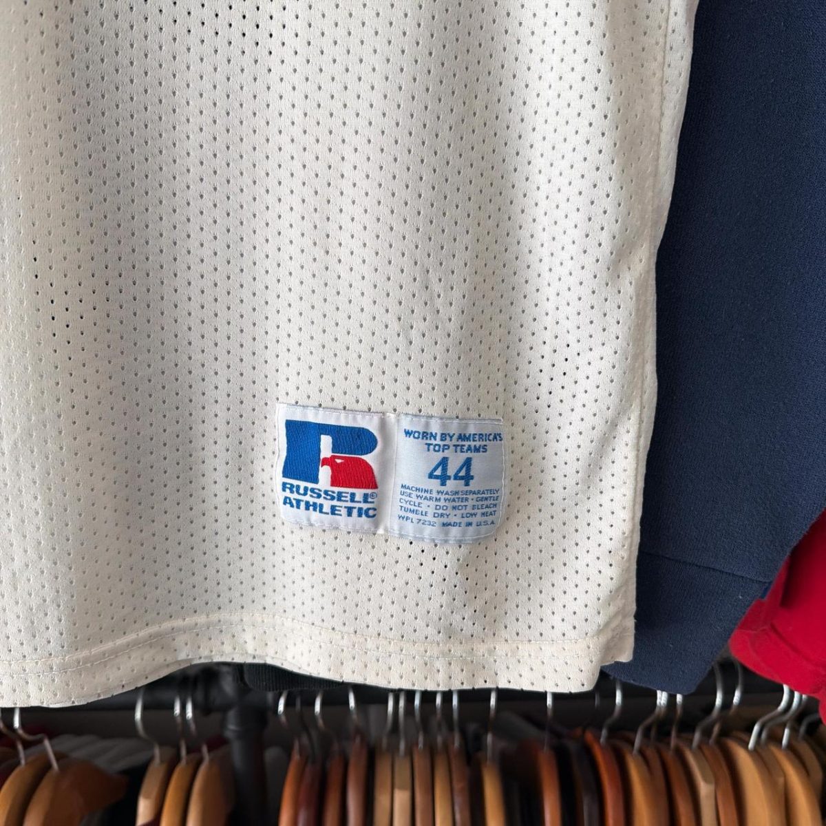 Russell Athletic Men's White and Blue Top - Image 7