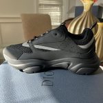 Dior Men's Black and Grey Trainers - Image 4