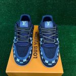 3  Men's Blue and Navy Trainers - Image 2