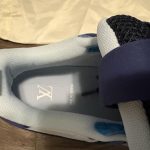 Louis Vuitton Men's Blue and Navy Trainers - Image 5